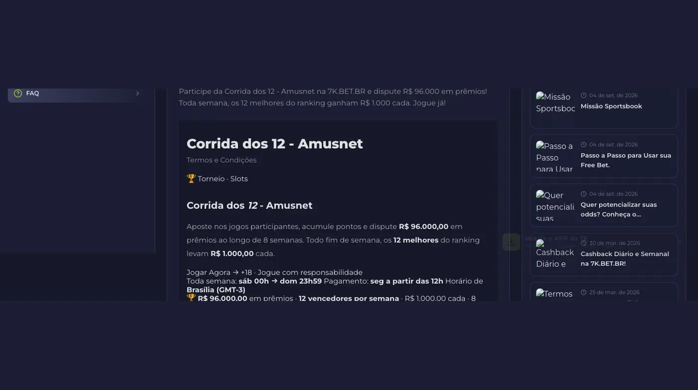 Corrida dos 12 · Torneio Amusnet