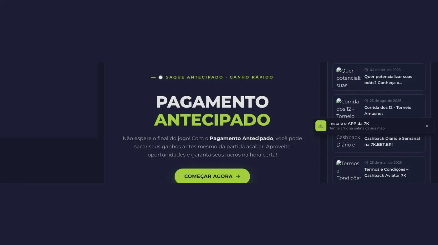 Pagamento Antecipado