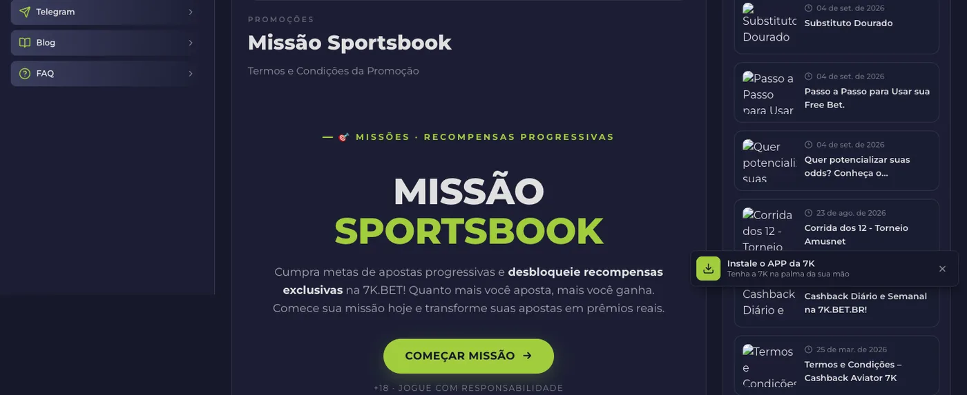 Missão Sportsbook